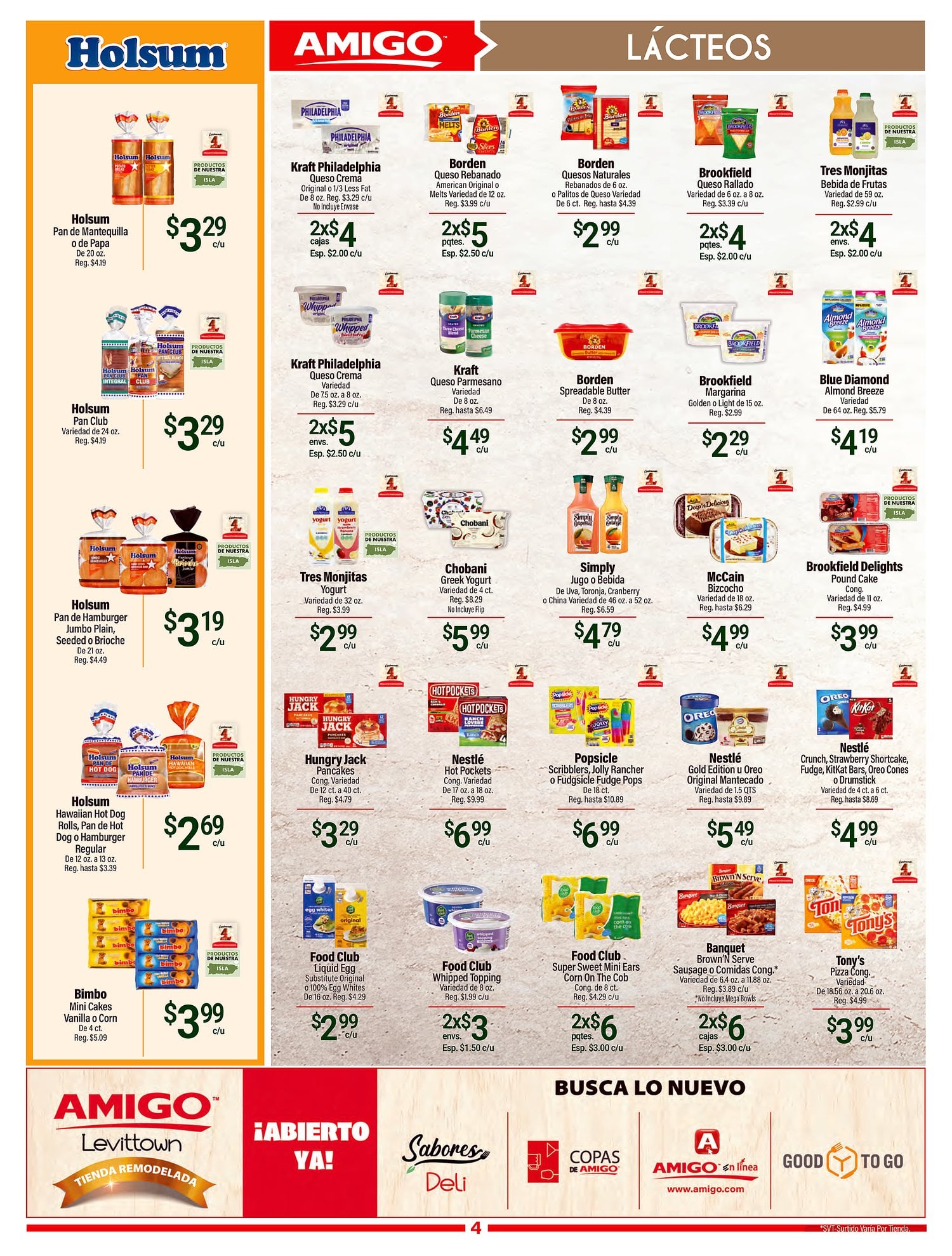 Página 4 del Shopper de Amigo. Válido del 16/07/2026 al 22/07/2026