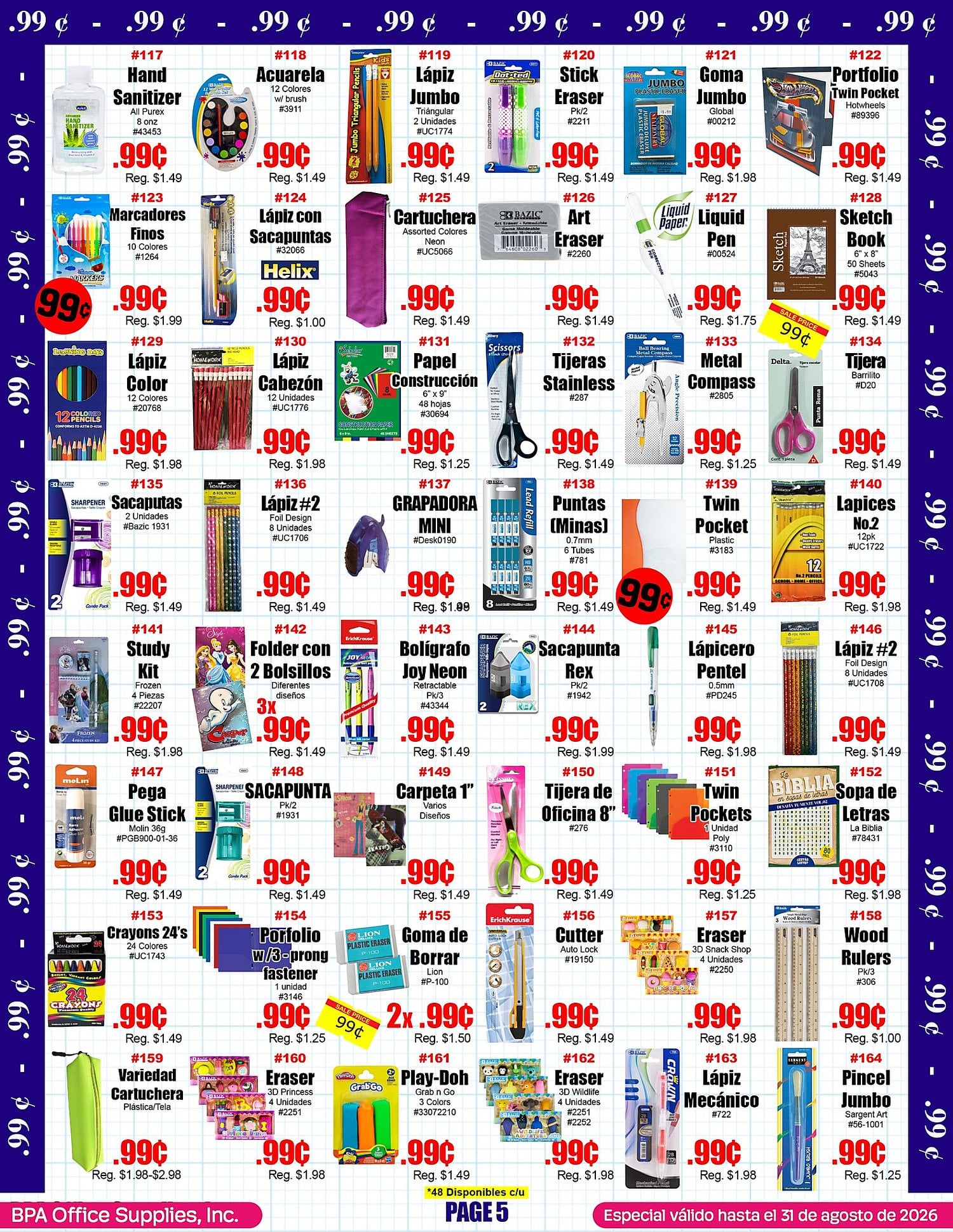 Página 5 del Shopper de BPA. Válido del 01/06/2026 al 31/08/2026