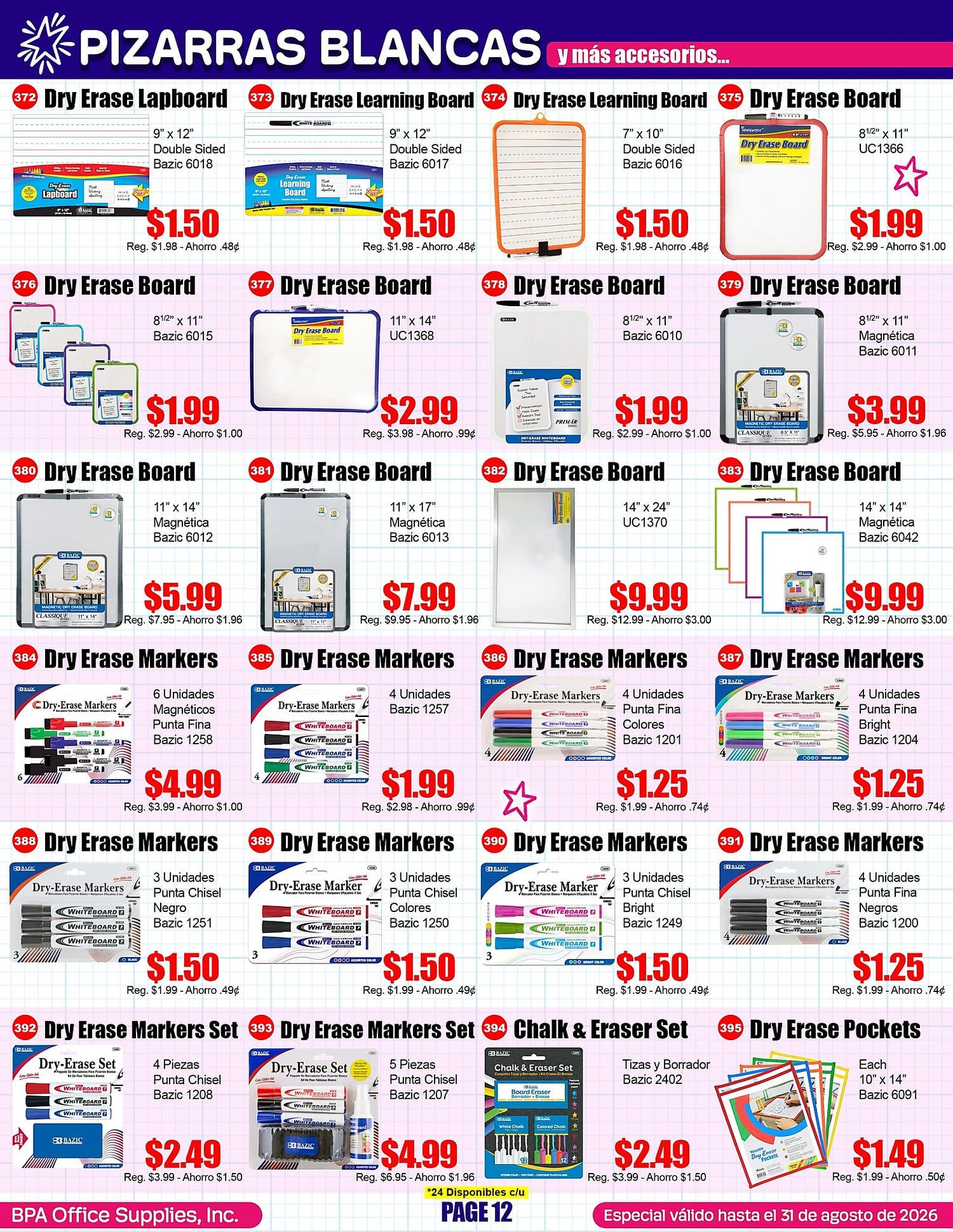 Página 12 del Shopper de BPA. Válido del 01/06/2026 al 31/08/2026
