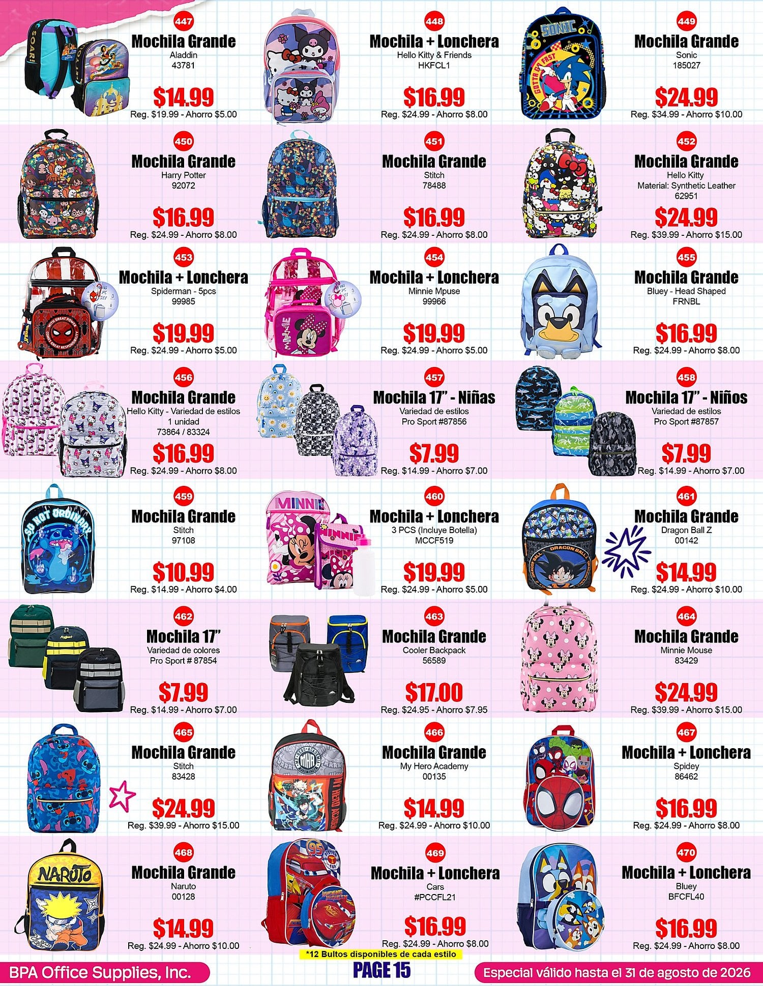 Página 15 del Shopper de BPA. Válido del 01/06/2026 al 31/08/2026