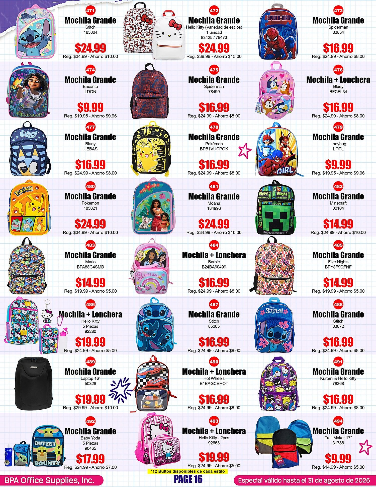Página 16 del Shopper de BPA. Válido del 01/06/2026 al 31/08/2026