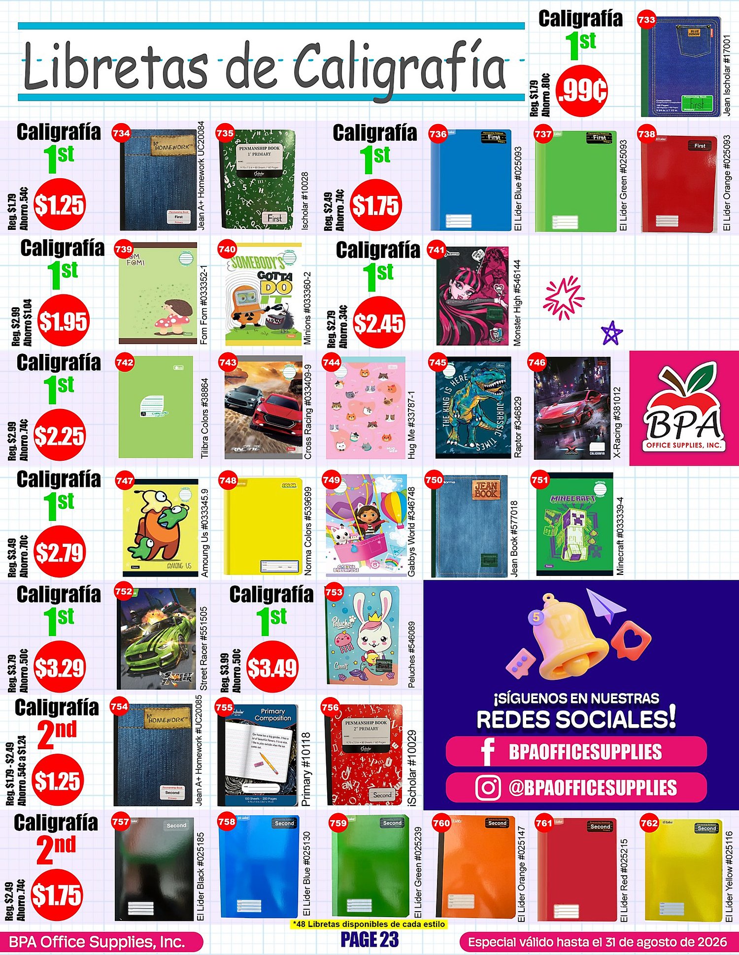 Página 23 del Shopper de BPA. Válido del 01/06/2026 al 31/08/2026
