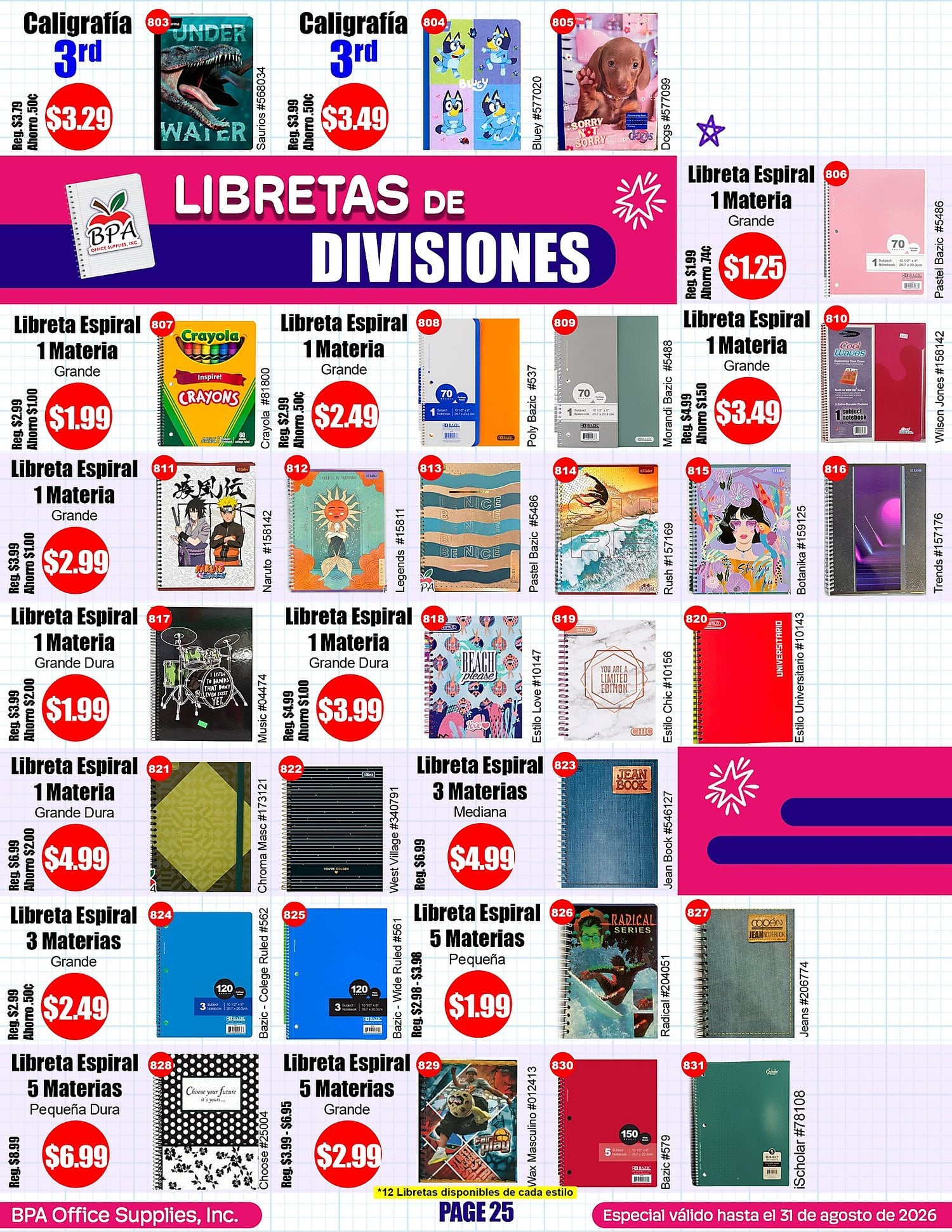 Página 25 del Shopper de BPA. Válido del 01/06/2026 al 31/08/2026