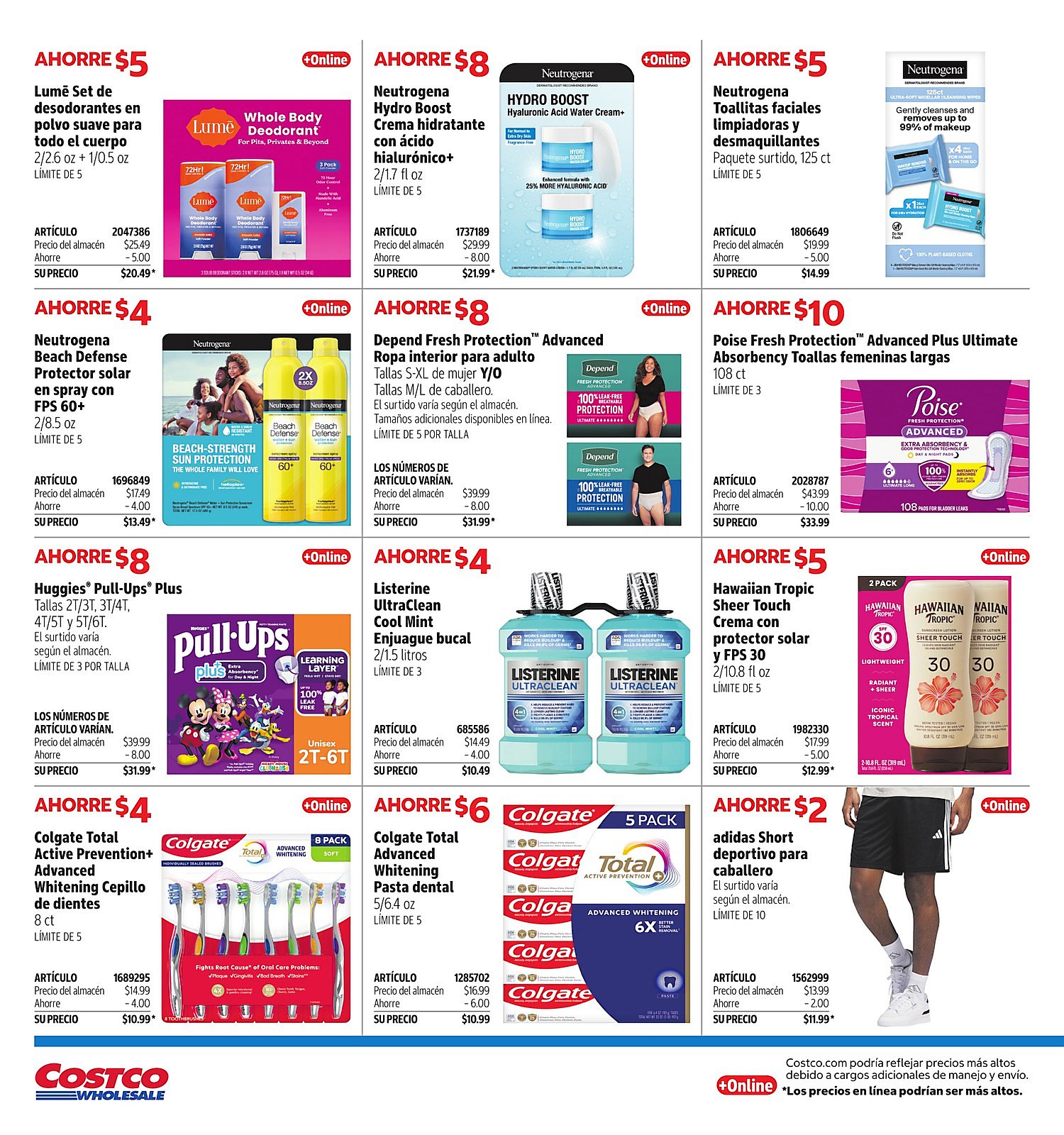 Página 4 del Shopper de Costco. Válido del 15/06/2026 al 19/07/2026