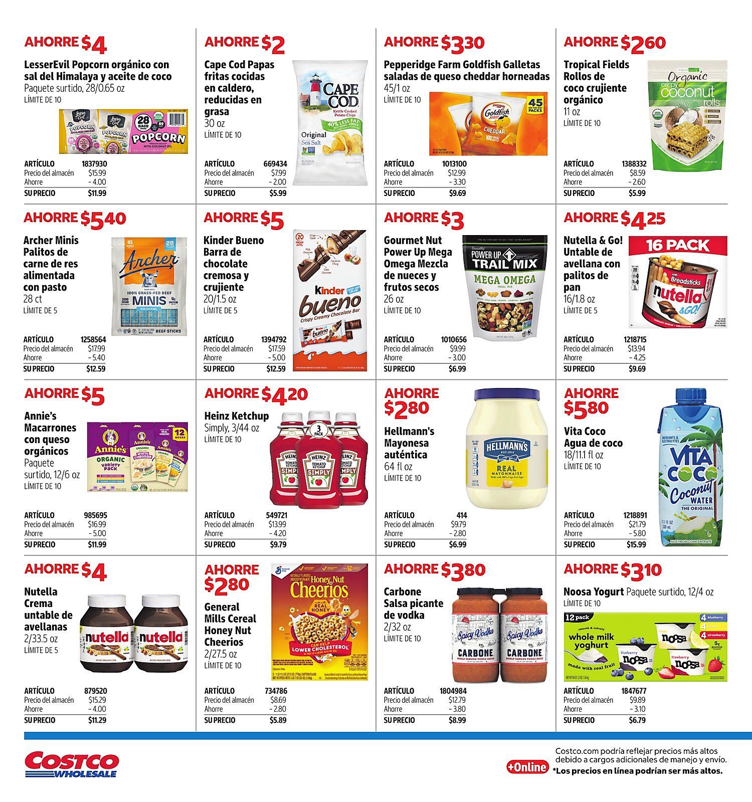 Página 6 del Shopper de Costco. Válido del 15/06/2026 al 19/07/2026