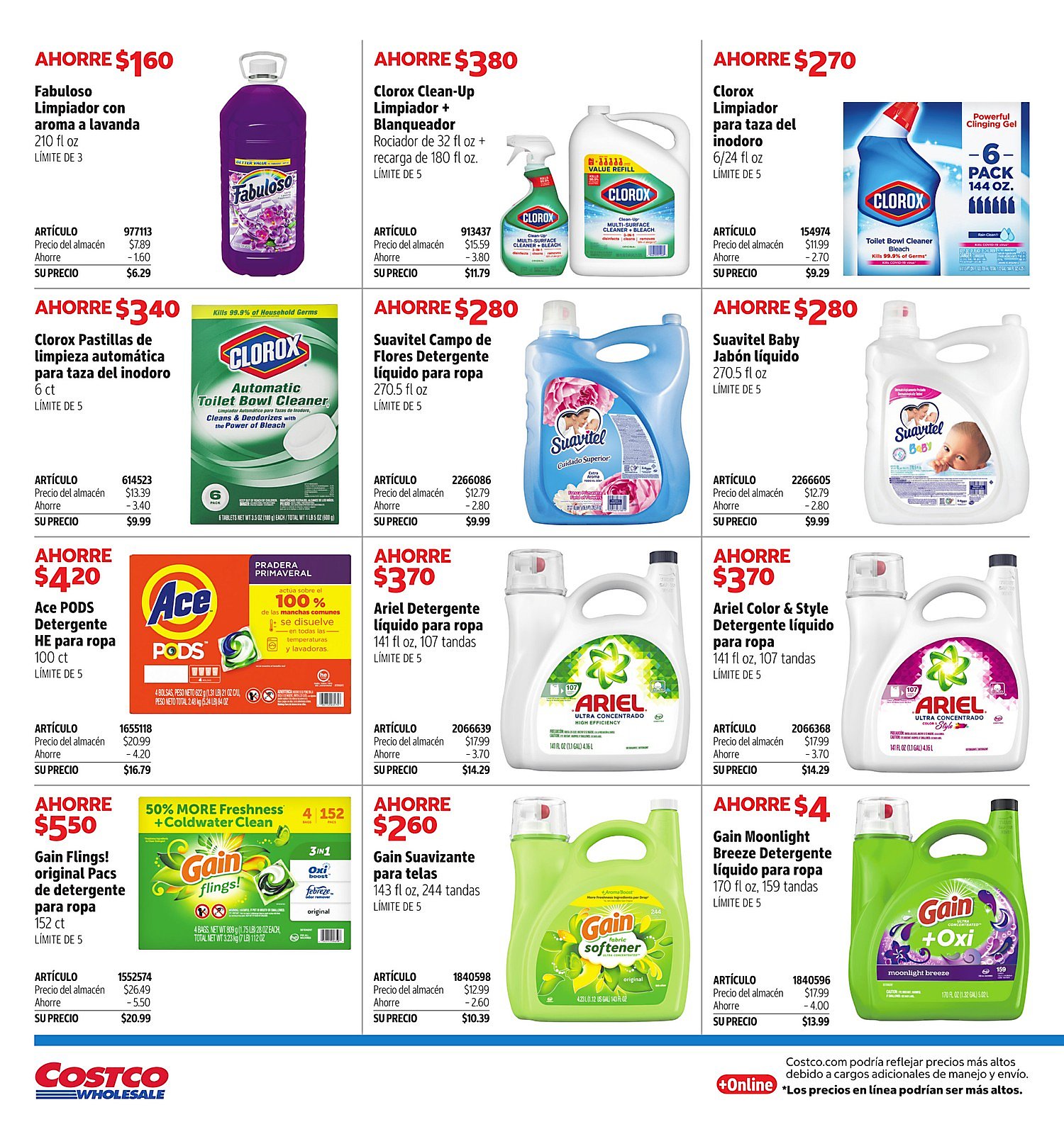 Página 8 del Shopper de Costco. Válido del 15/06/2026 al 19/07/2026