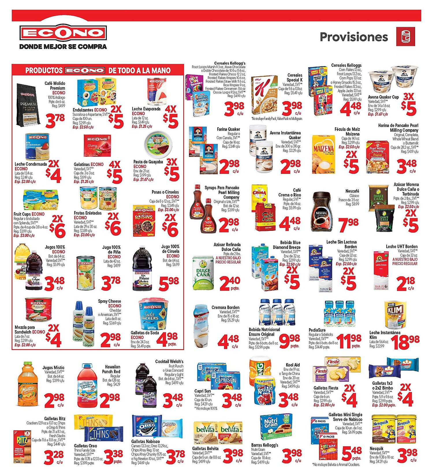 Página 6 del Shopper de Econo. Válido del 11/06/2026 al 17/06/2026