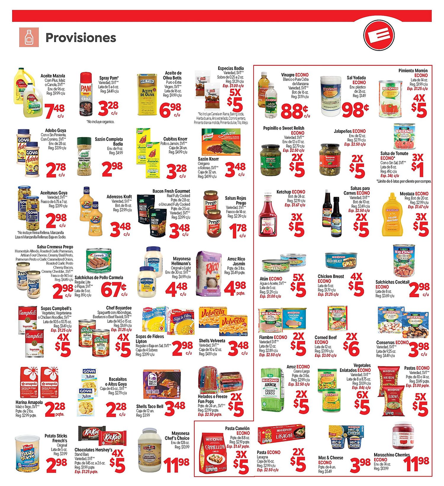 Página 7 del Shopper de Econo. Válido del 11/06/2026 al 17/06/2026