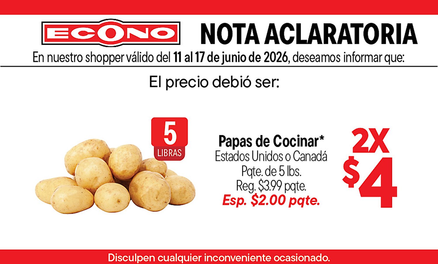 Página 17 del Shopper de Econo. Válido del 11/06/2026 al 17/06/2026