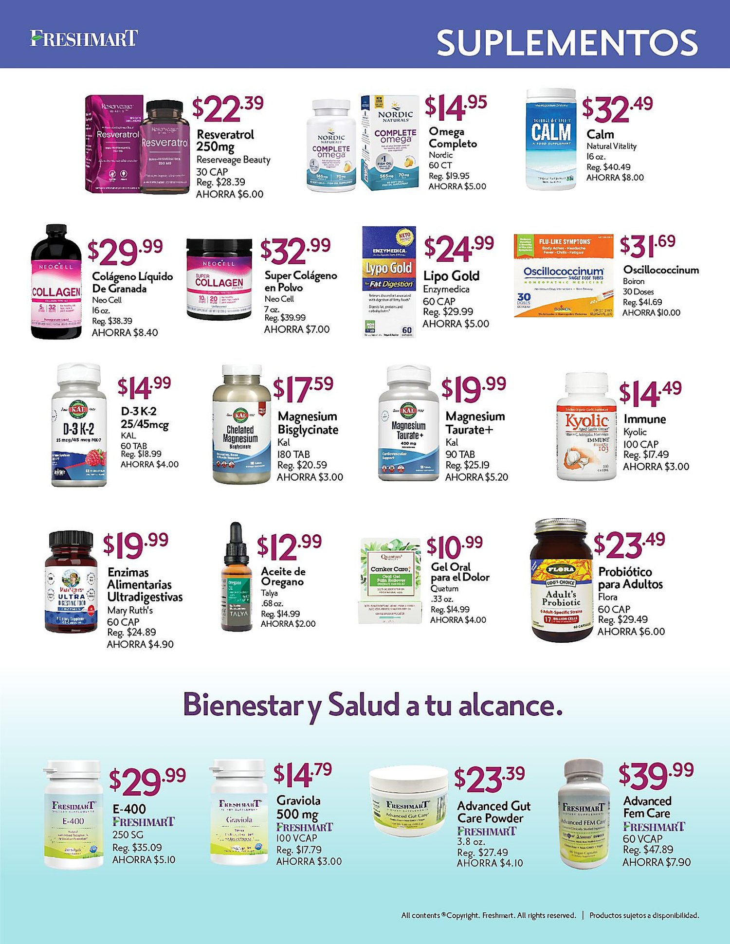 Página 7 del Shopper de Freshmart. Válido del 01/06/2026 al 30/06/2026
