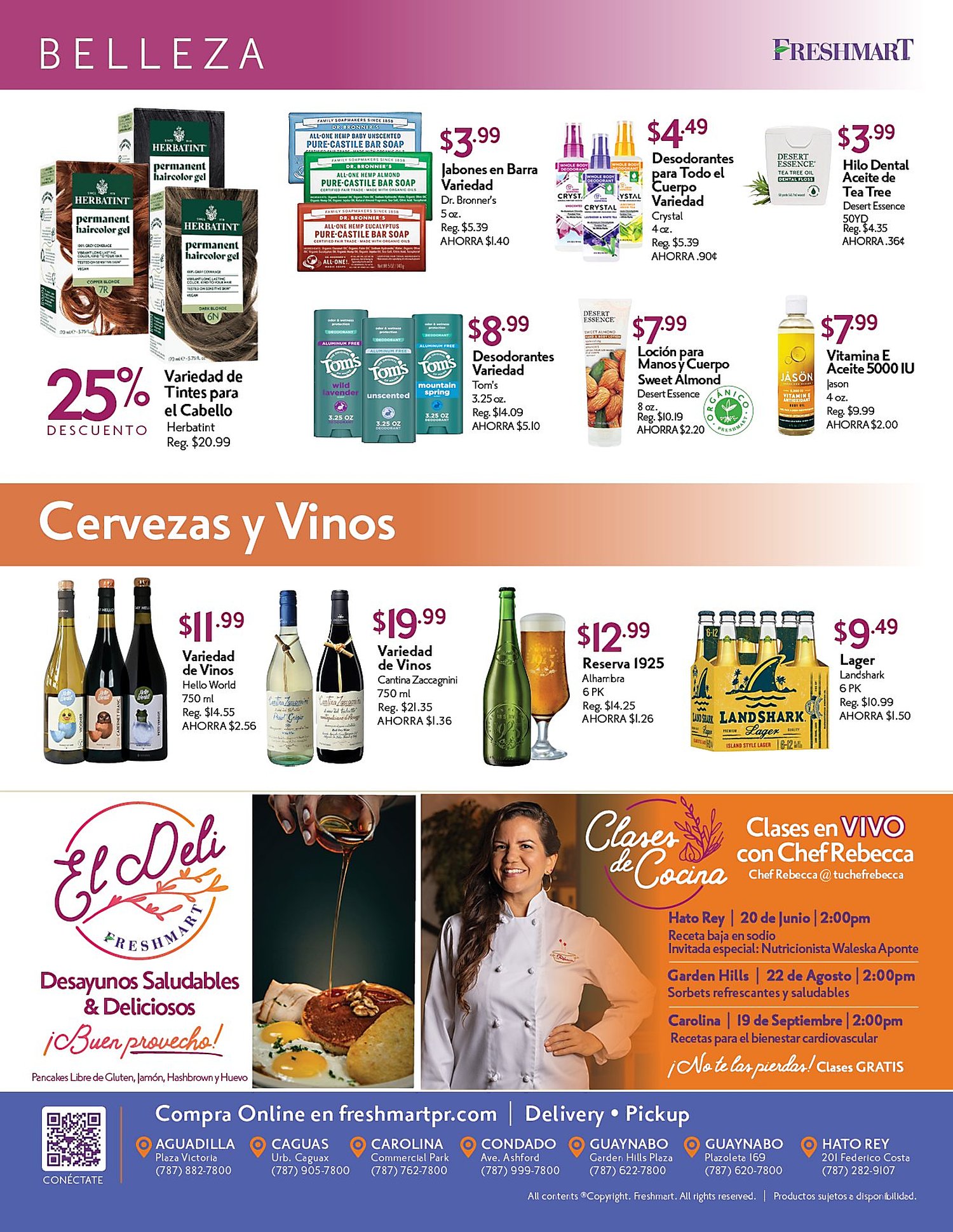 Página 8 del Shopper de Freshmart. Válido del 01/06/2026 al 30/06/2026