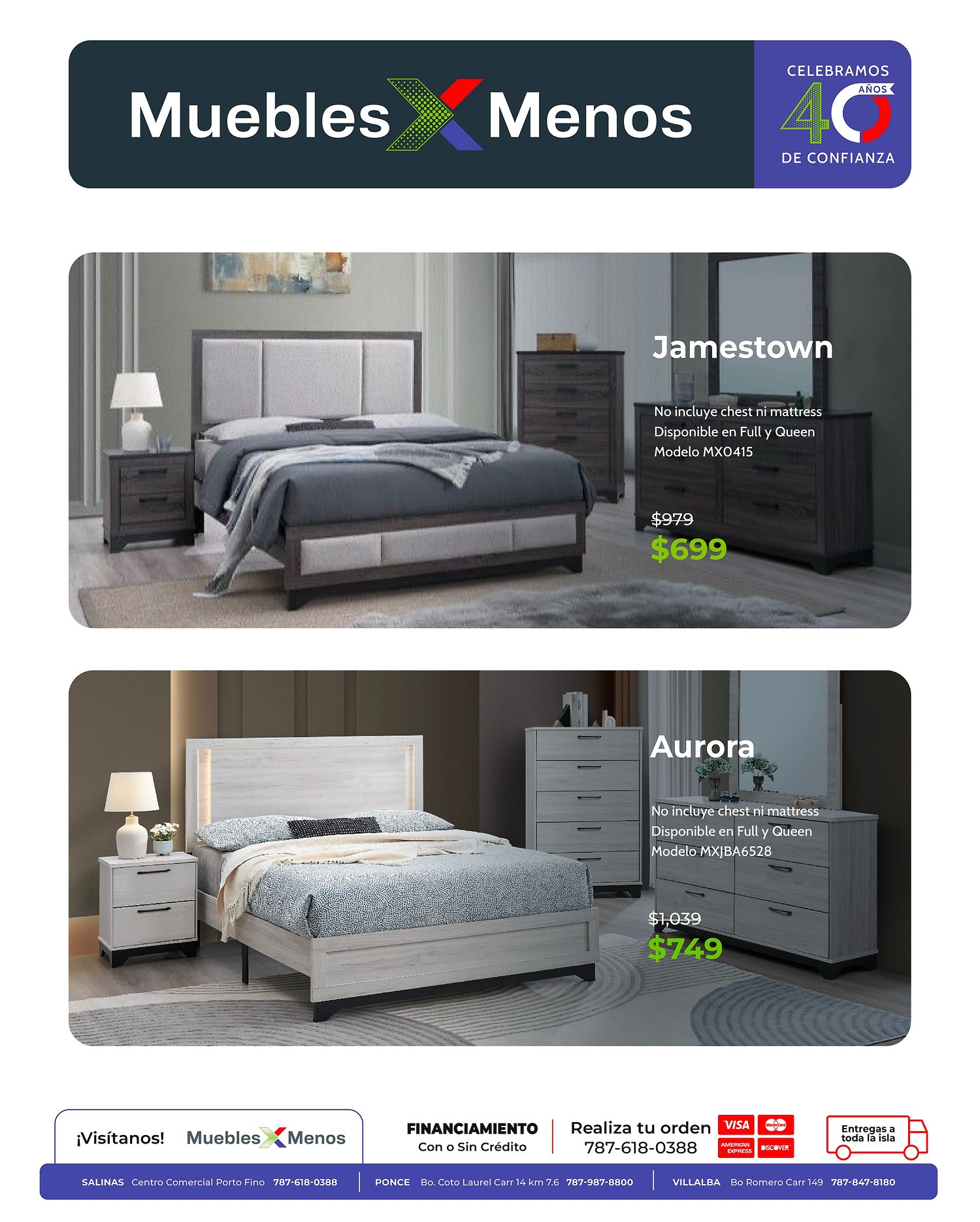 Página 3 del Shopper de Muebles X Menos. Válido del 01/06/2026 al 30/06/2026