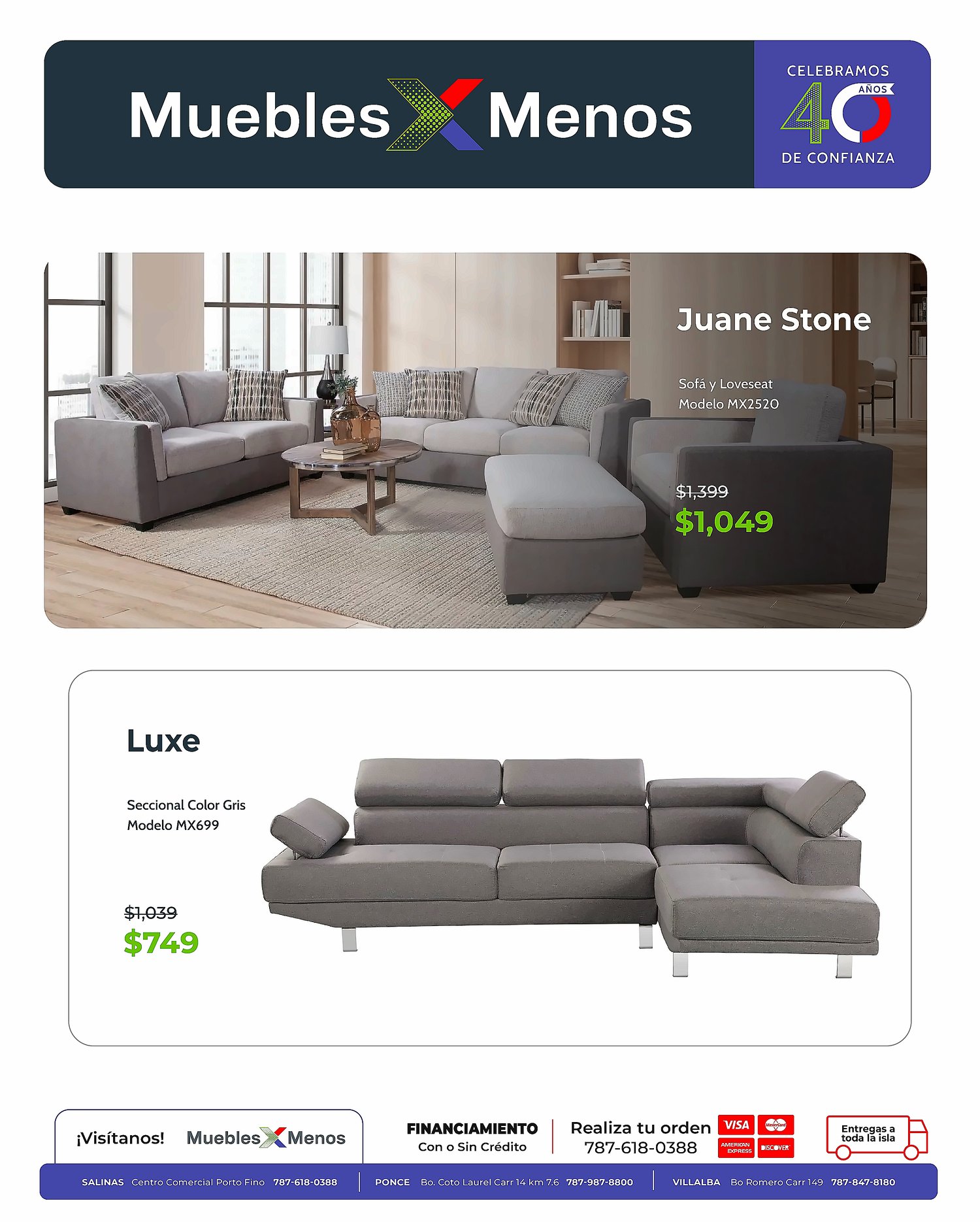 Página 5 del Shopper de Muebles X Menos. Válido del 01/06/2026 al 30/06/2026