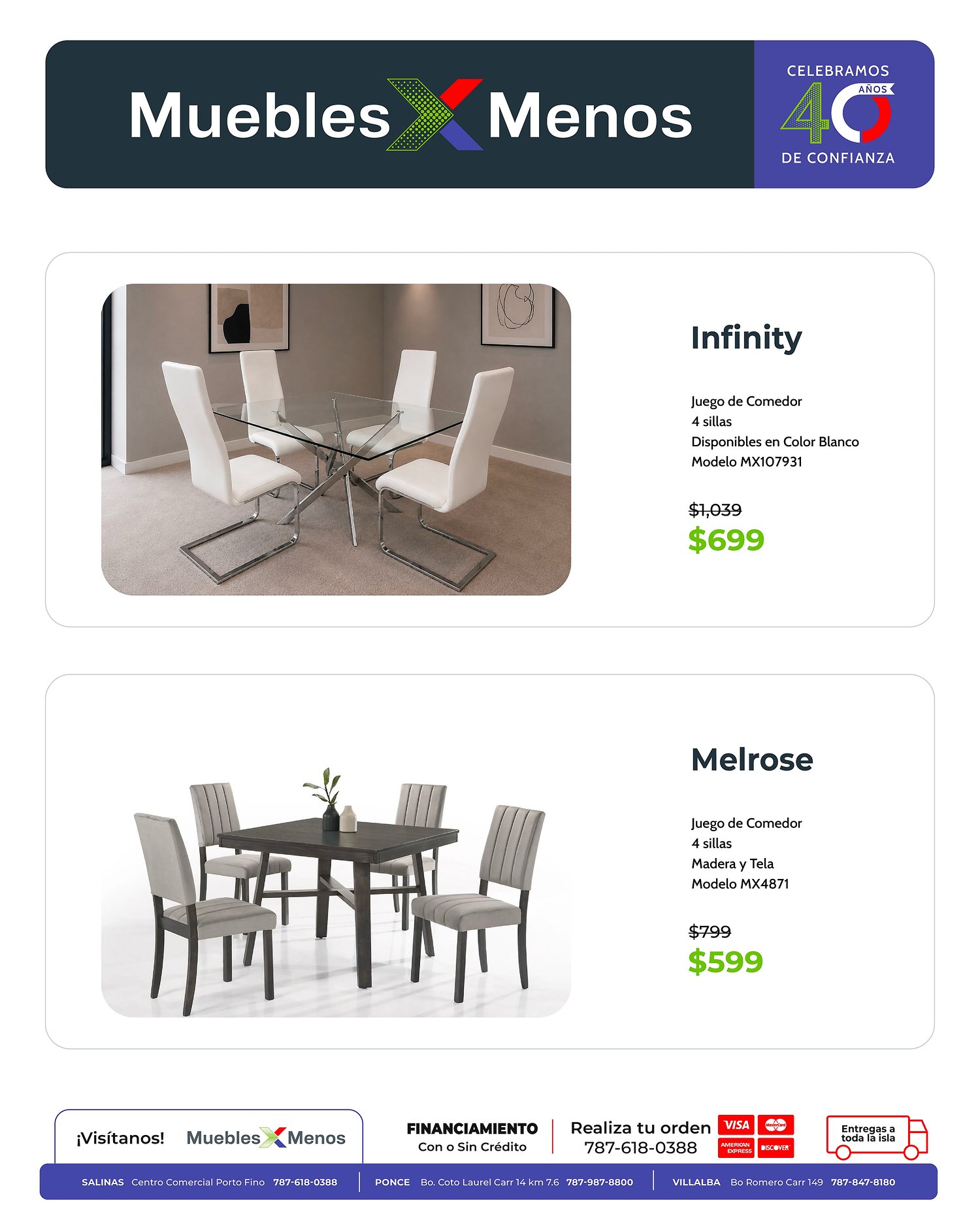 Página 7 del Shopper de Muebles X Menos. Válido del 01/06/2026 al 30/06/2026