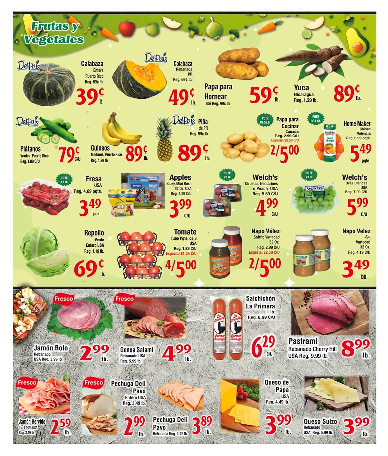 Página 3 del Shopper de Napo Vélez. Válido del 09/07/2026 al 15/07/2026