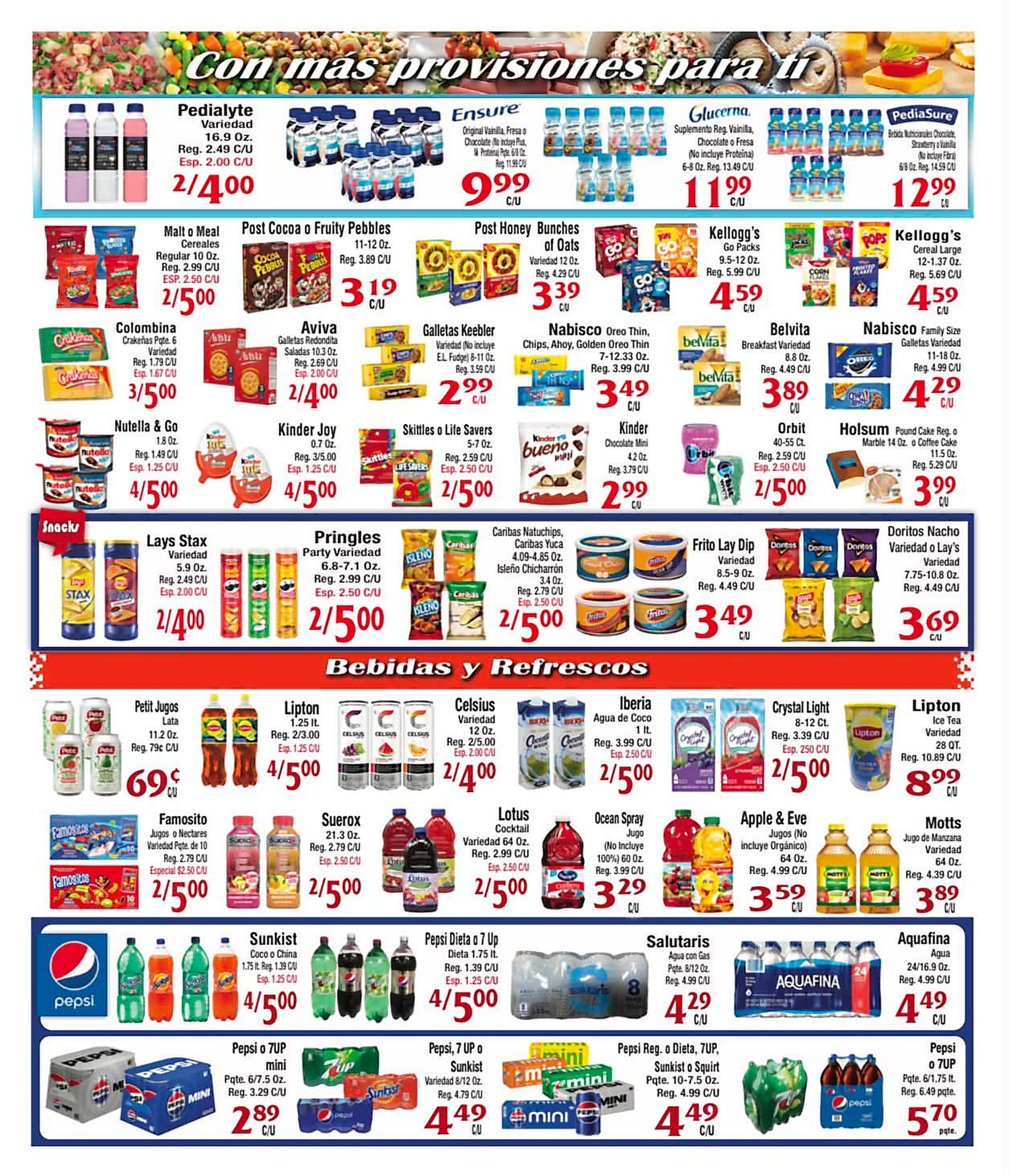 Página 7 del Shopper de Napo Vélez. Válido del 09/07/2026 al 15/07/2026