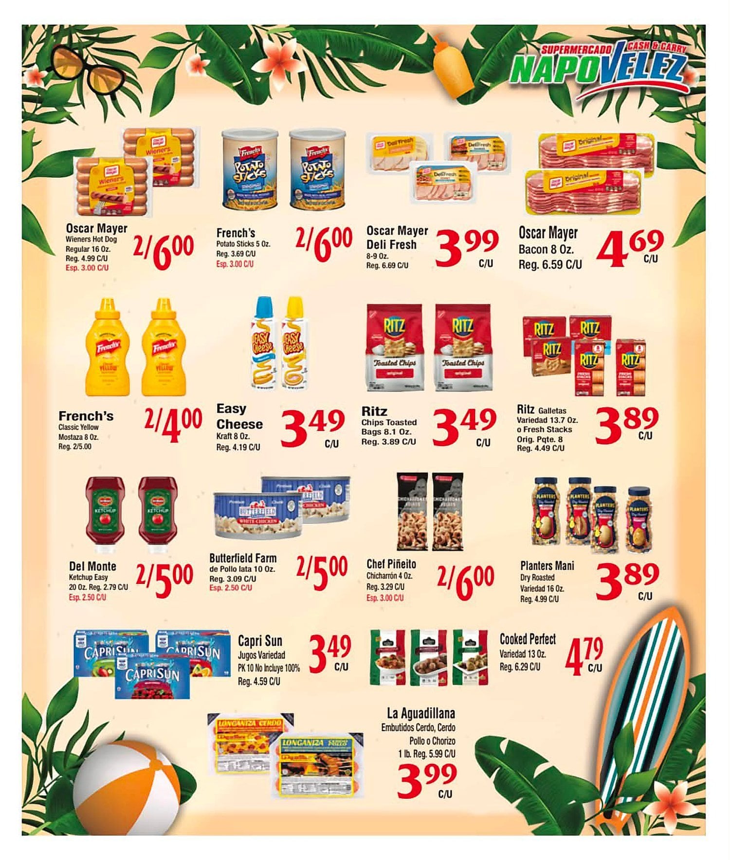 Página 10 del Shopper de Napo Vélez. Válido del 09/07/2026 al 15/07/2026