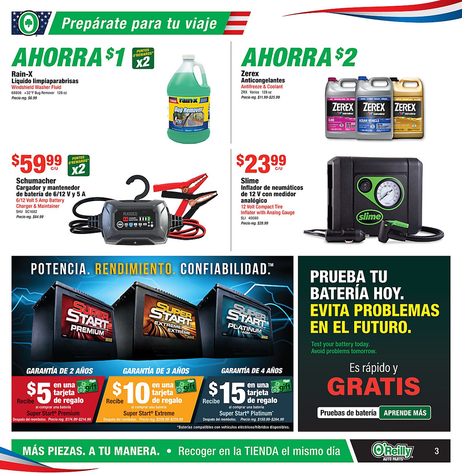 Página 6 del Shopper de O'Reilly. Válido del 24/06/2026 al 28/07/2026