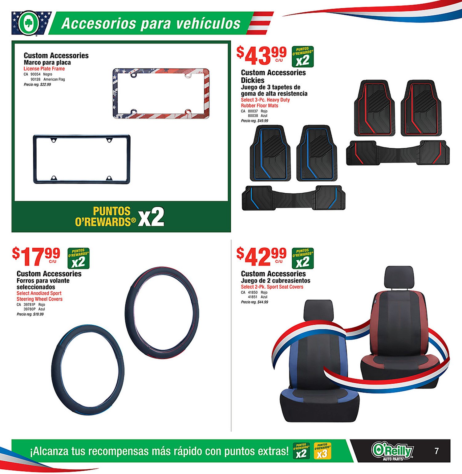 Página 7 del Shopper de O'Reilly. Válido del 24/06/2026 al 28/07/2026