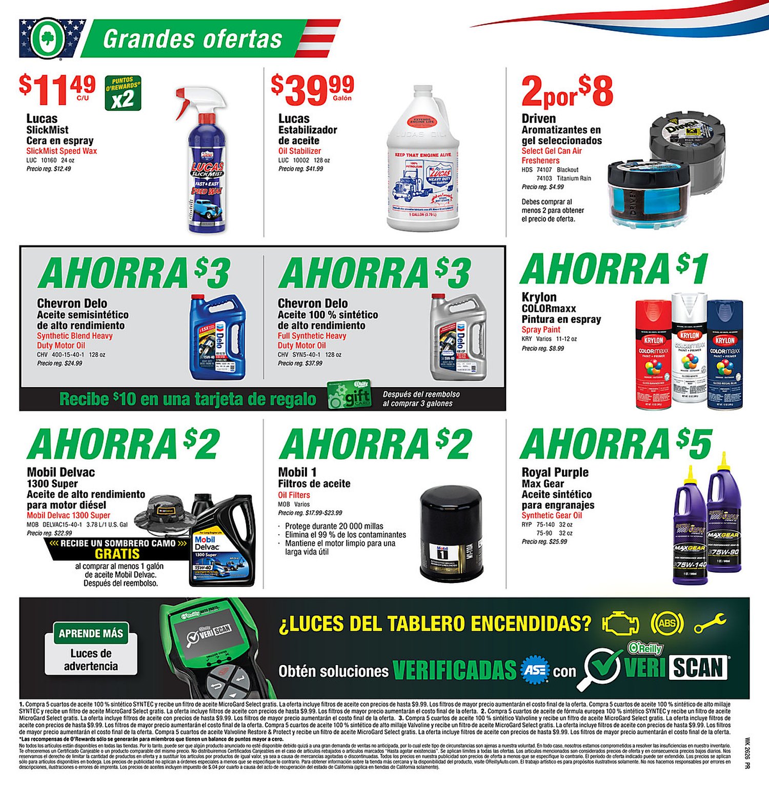 Página 8 del Shopper de O'Reilly. Válido del 24/06/2026 al 28/07/2026