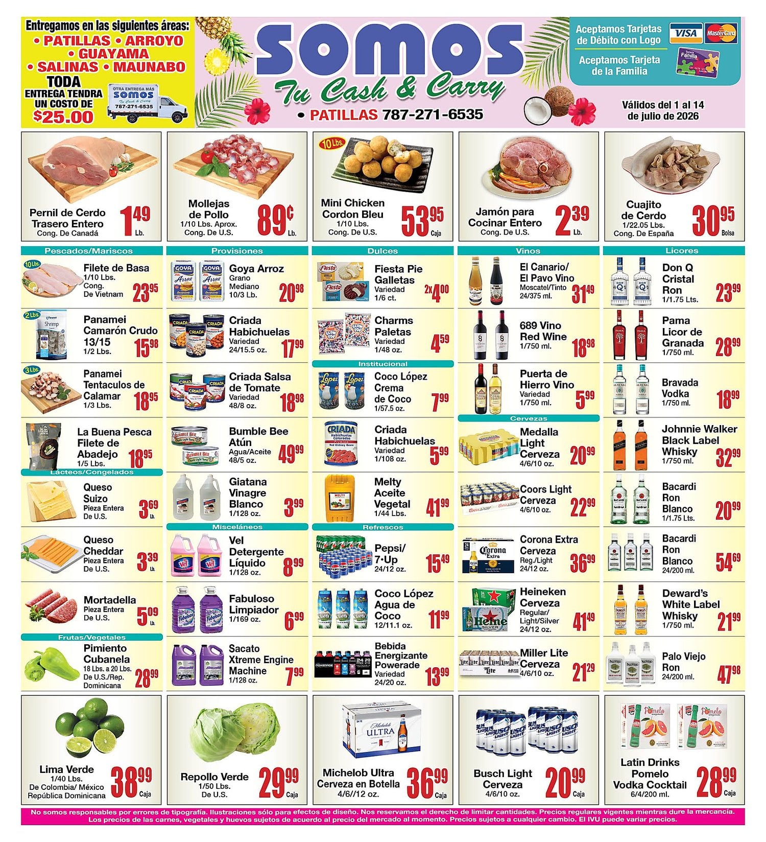Página 8 del Shopper de Plaza Tu Super. Válido del 01/07/2026 al 14/07/2026