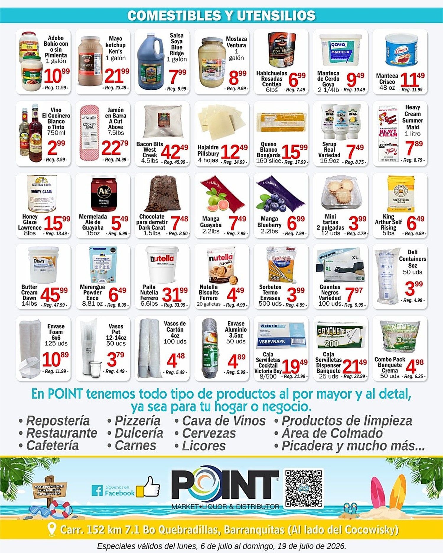 Página 2 del Shopper de Point Distributor. Válido del 06/07/2026 al 19/07/2026