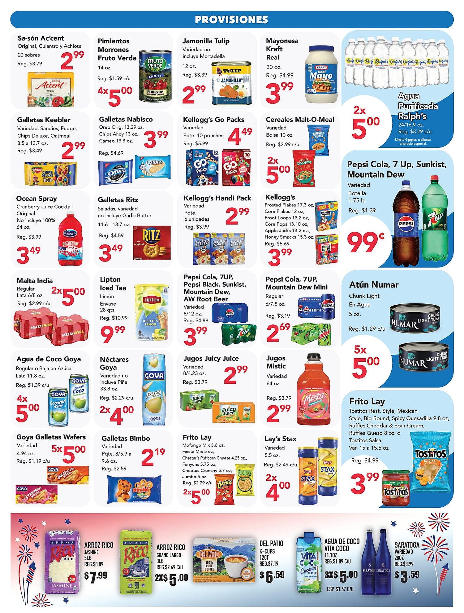 Página 3 del Shopper de Ralph's. Válido del 10/07/2026 al 16/07/2026