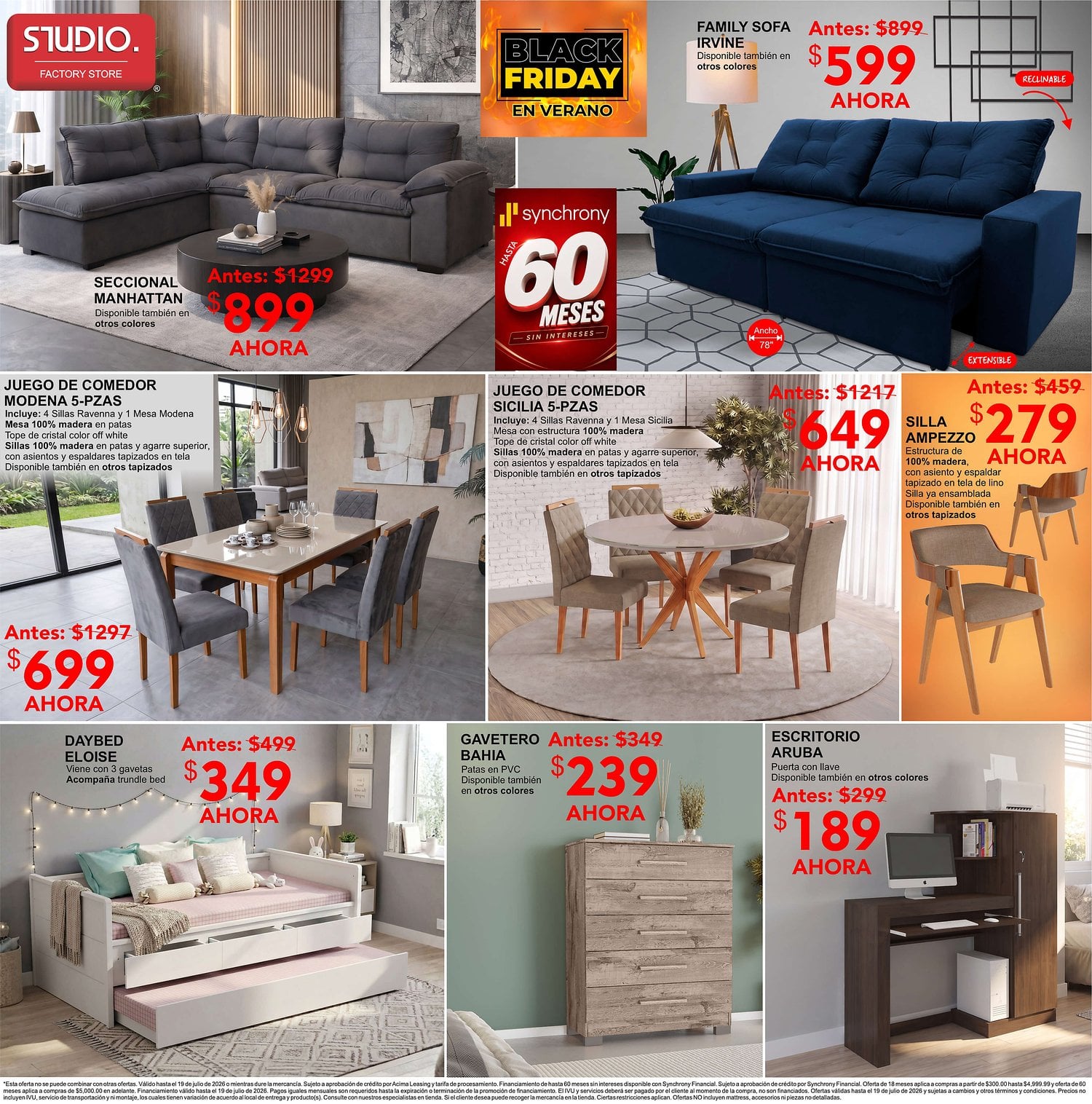 Página 4 del Shopper de Studio Furniture. Válido del 28/06/2026 al 19/07/2026