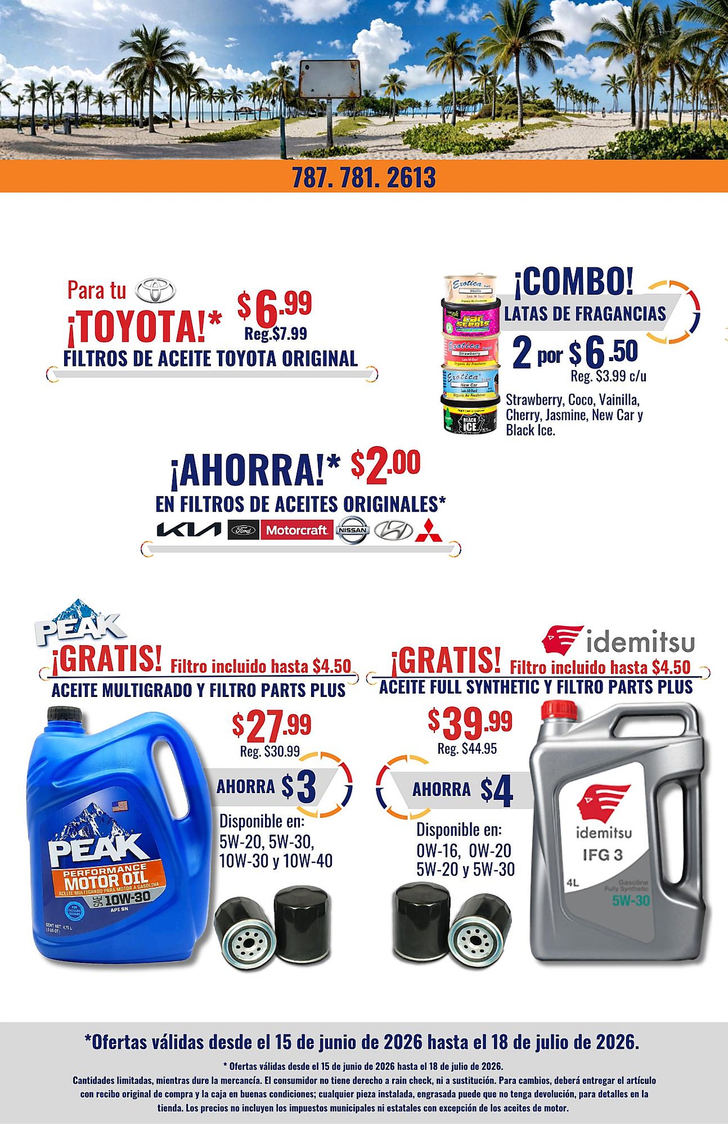 Página 4 del Shopper de Unipiezas L&M. Válido del 15/06/2026 al 18/07/2026