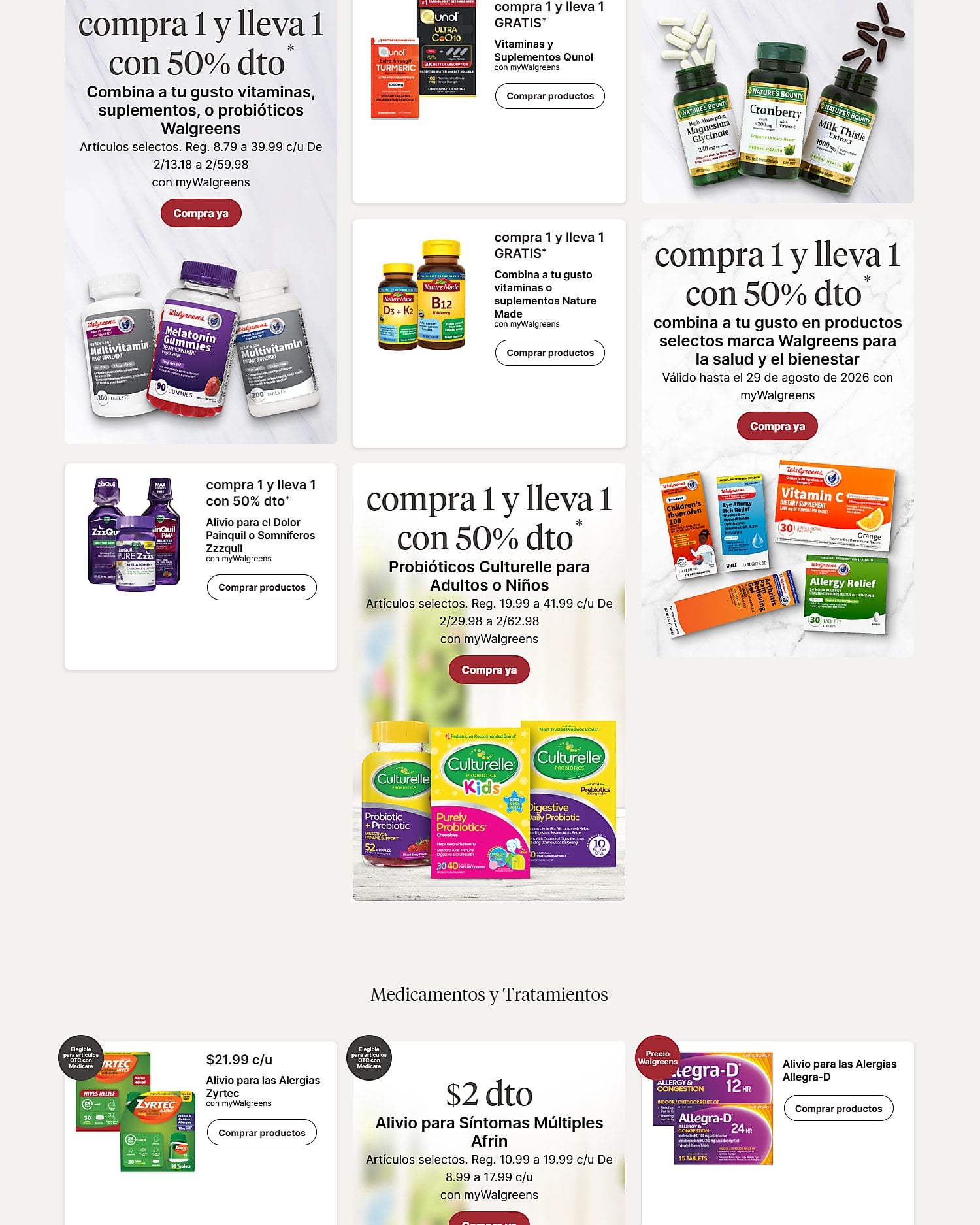 Página 5 del Shopper de Walgreens. Válido del 26/07/2026 al 01/08/2026