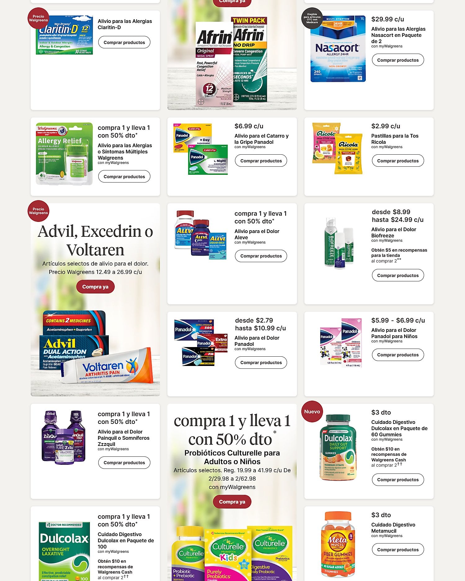 Página 6 del Shopper de Walgreens. Válido del 26/07/2026 al 01/08/2026