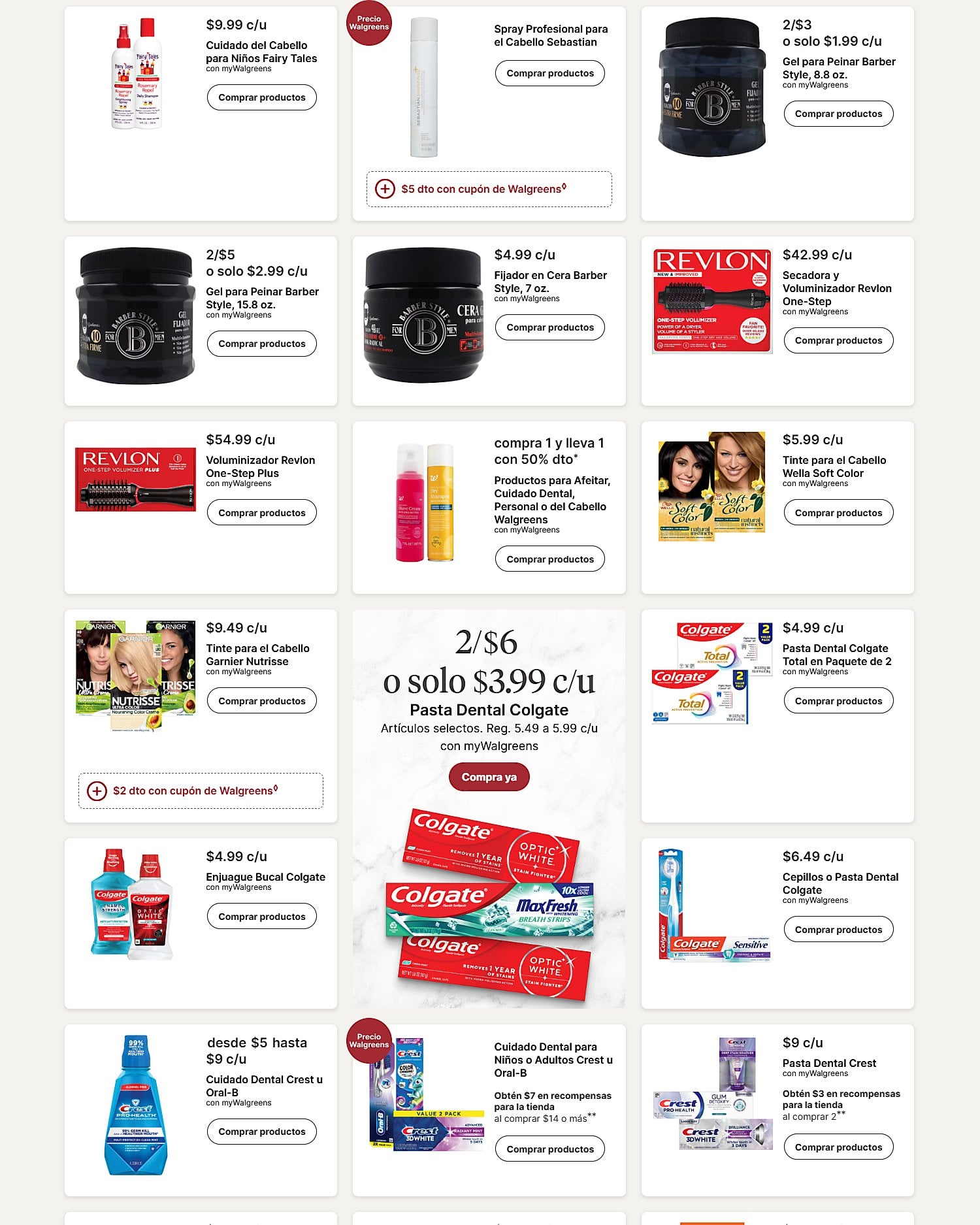 Página 10 del Shopper de Walgreens. Válido del 26/07/2026 al 01/08/2026