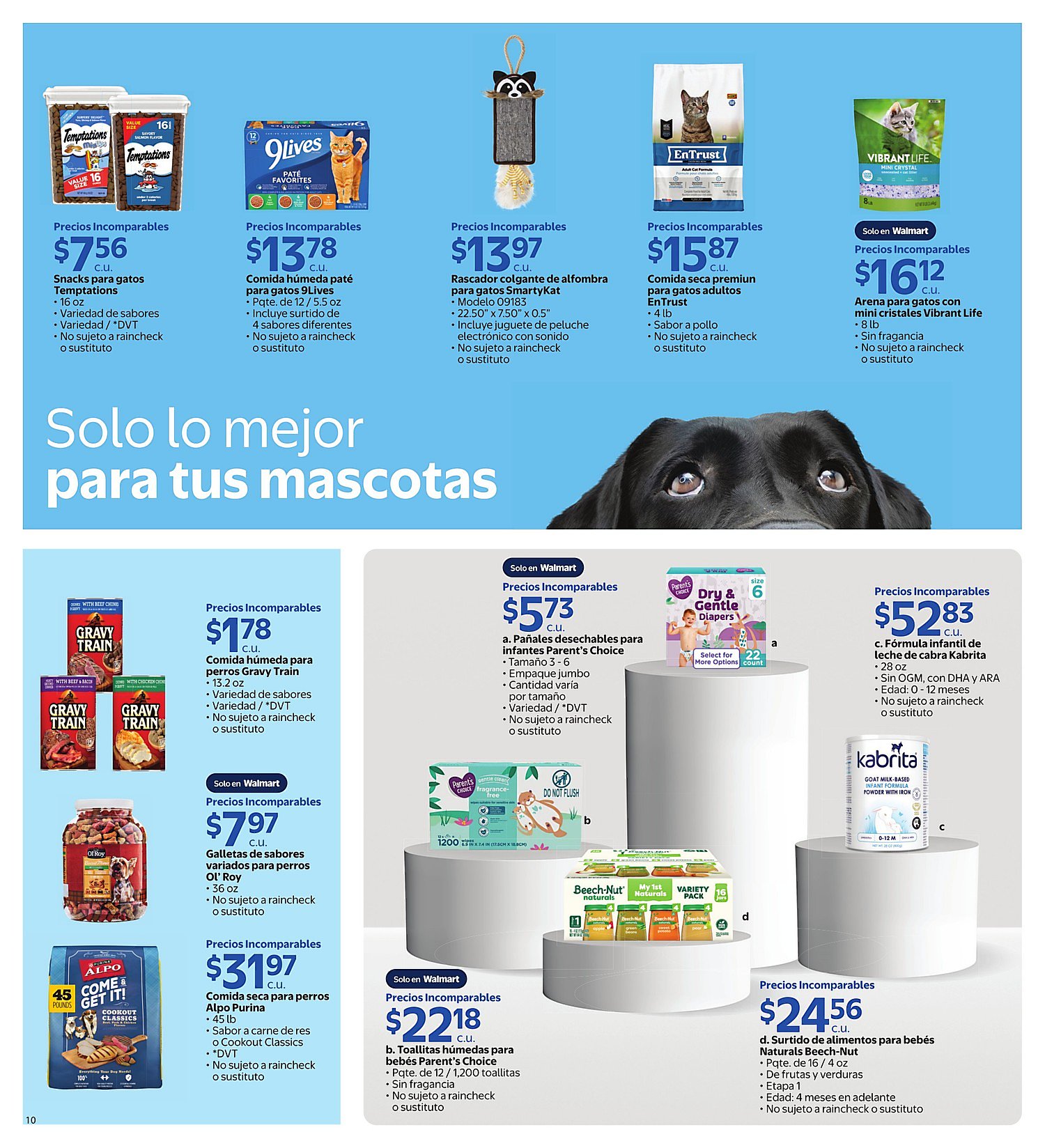 Página 10 del Shopper de Walmart. Válido del 10/06/2026 al 07/07/2026