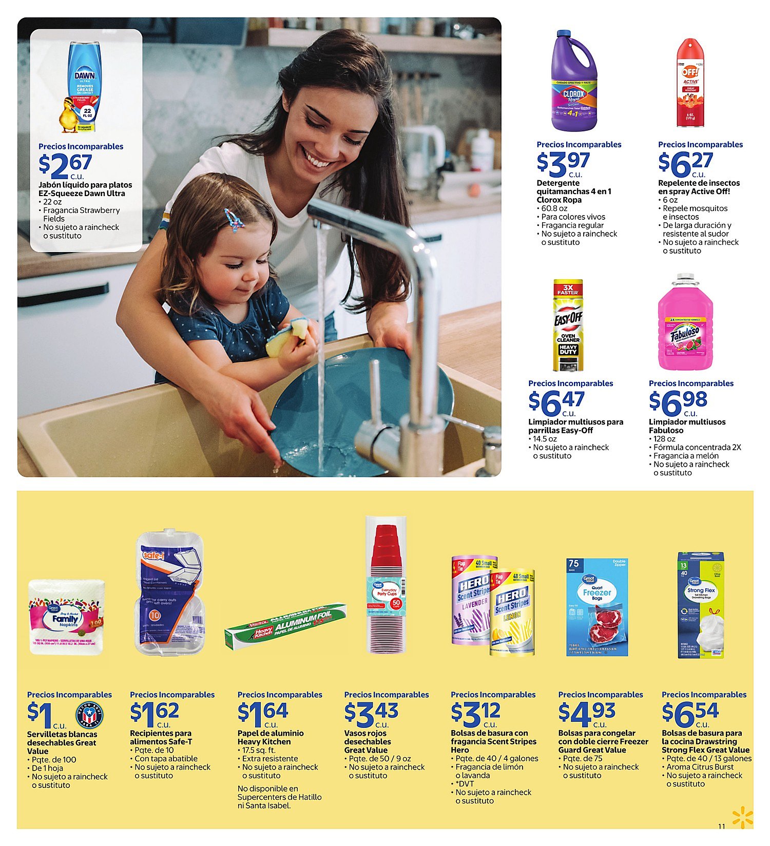 Página 11 del Shopper de Walmart. Válido del 10/06/2026 al 07/07/2026