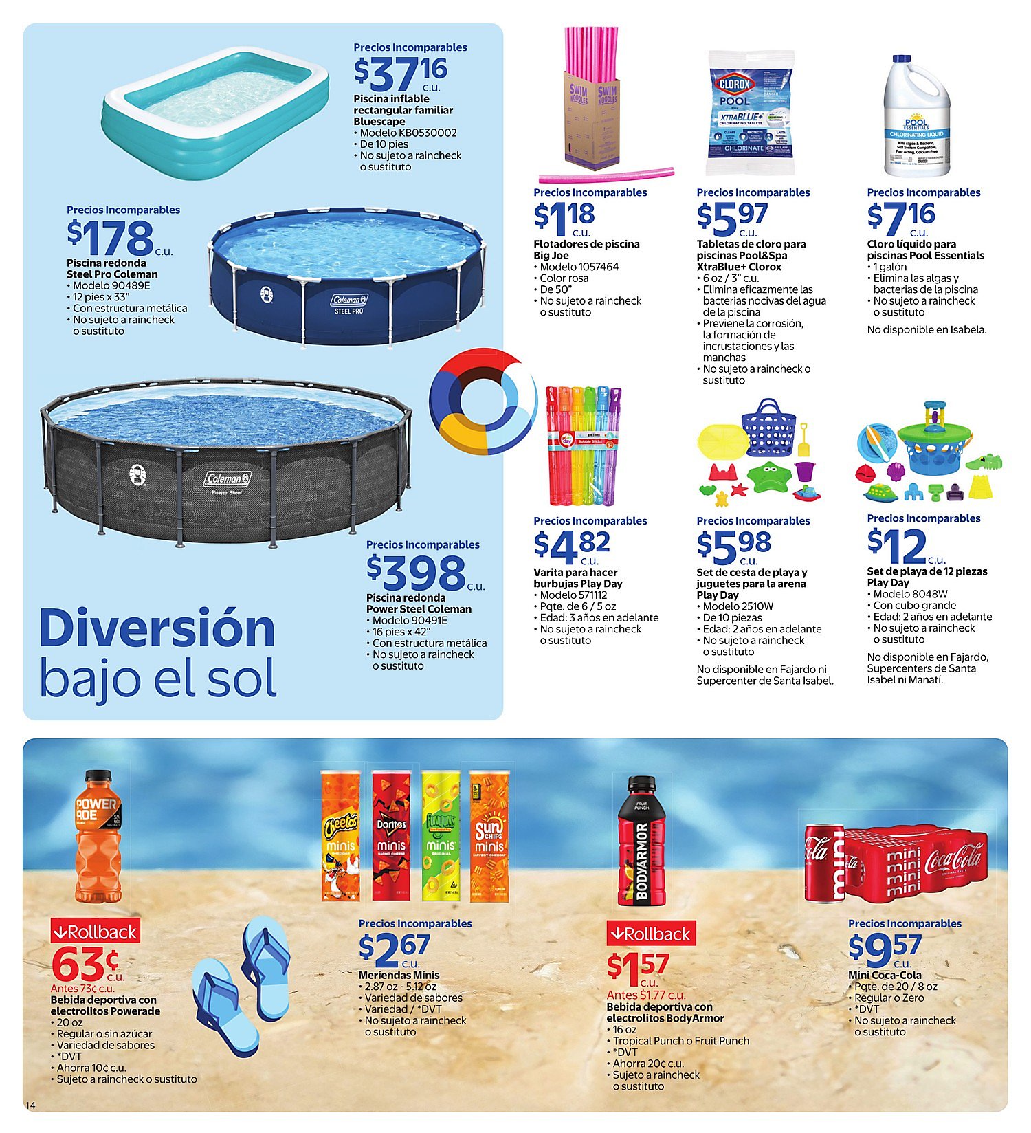 Página 14 del Shopper de Walmart. Válido del 10/06/2026 al 07/07/2026