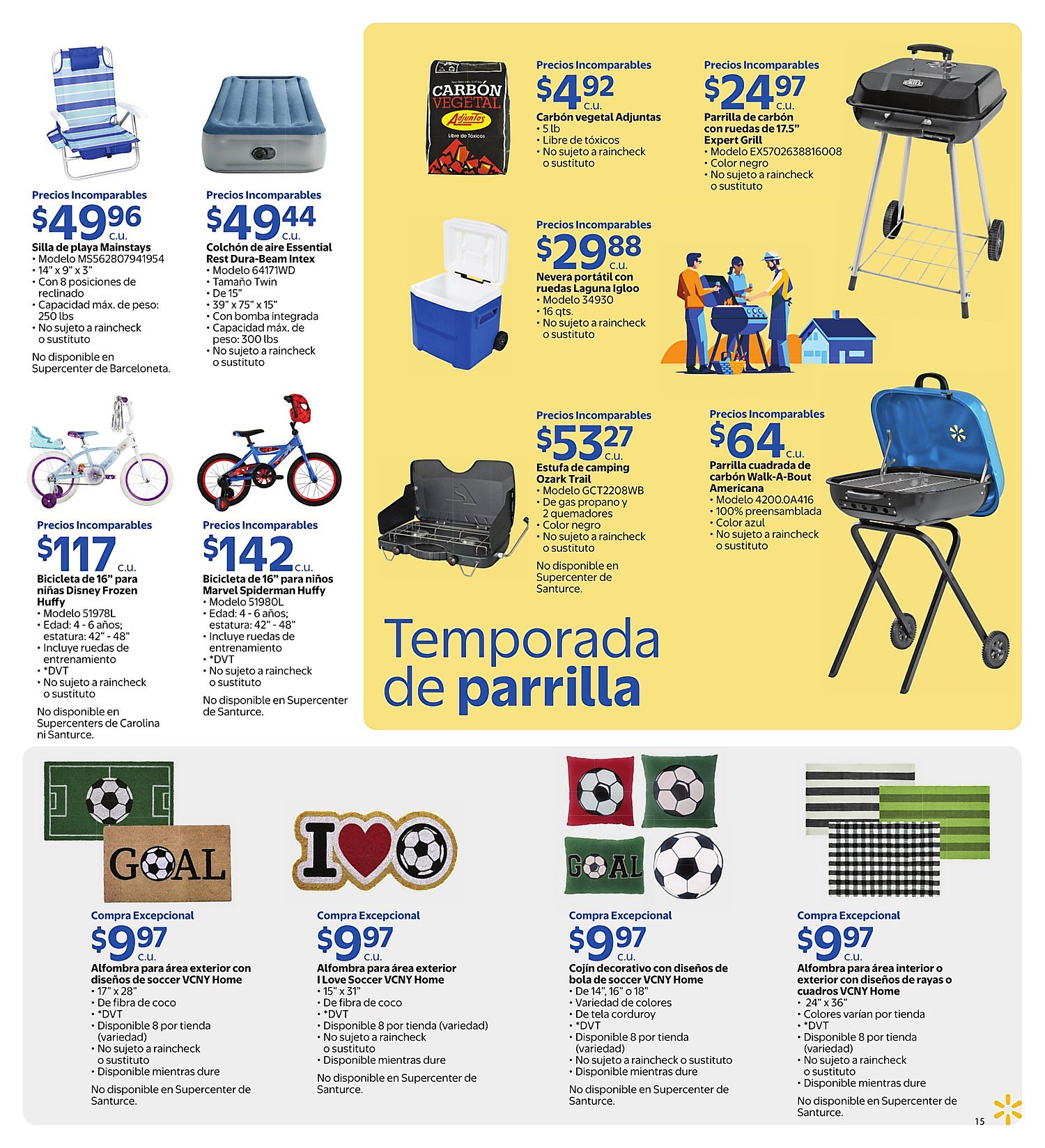 Página 15 del Shopper de Walmart. Válido del 10/06/2026 al 07/07/2026