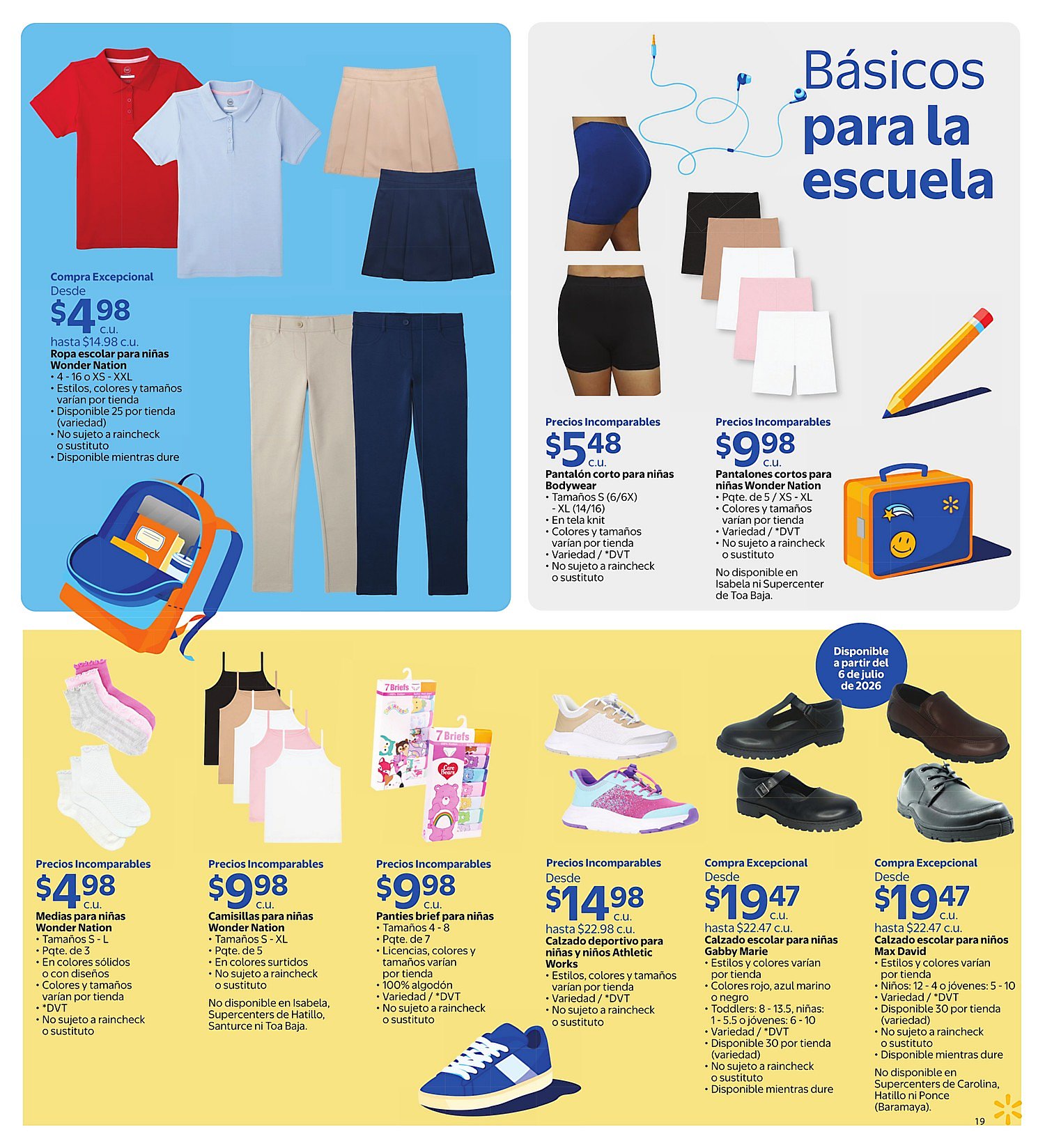 Página 19 del Shopper de Walmart. Válido del 10/06/2026 al 07/07/2026
