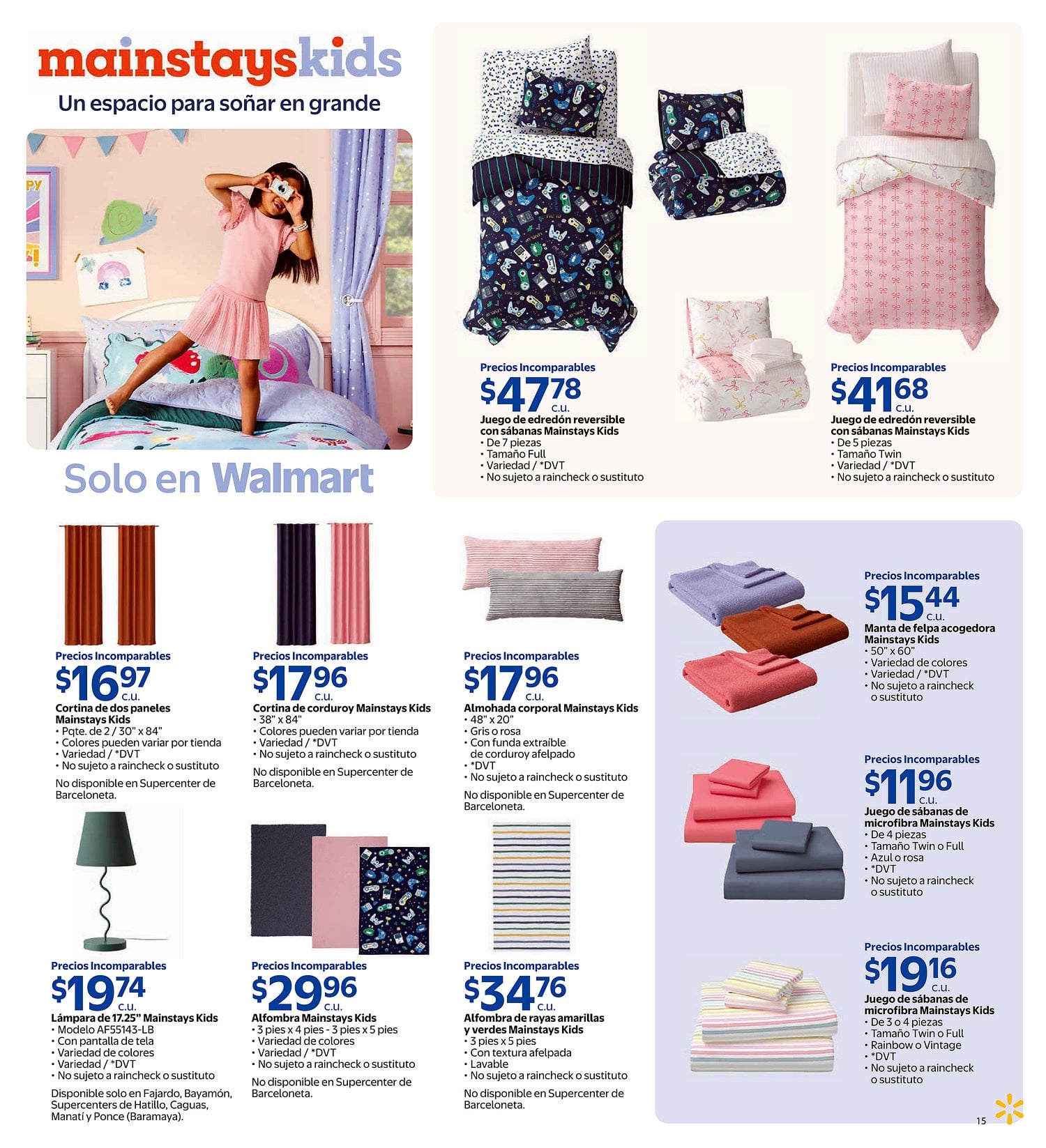 Página 15 del Shopper de Walmart. Válido del 08/07/2026 al 04/08/2026